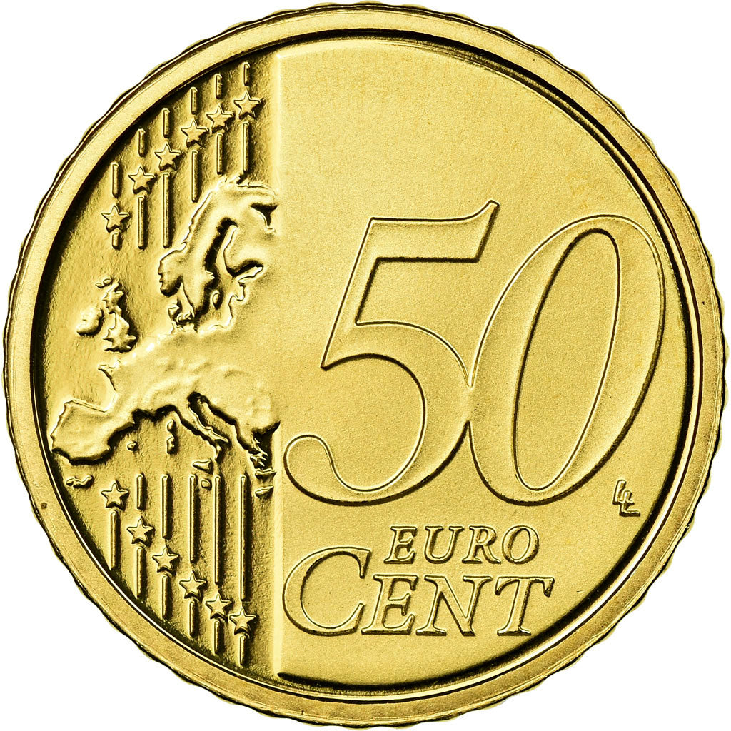 San Marino, 50 Euro Cent, 2008, Proof, MS(65-70), Brass, KM:484