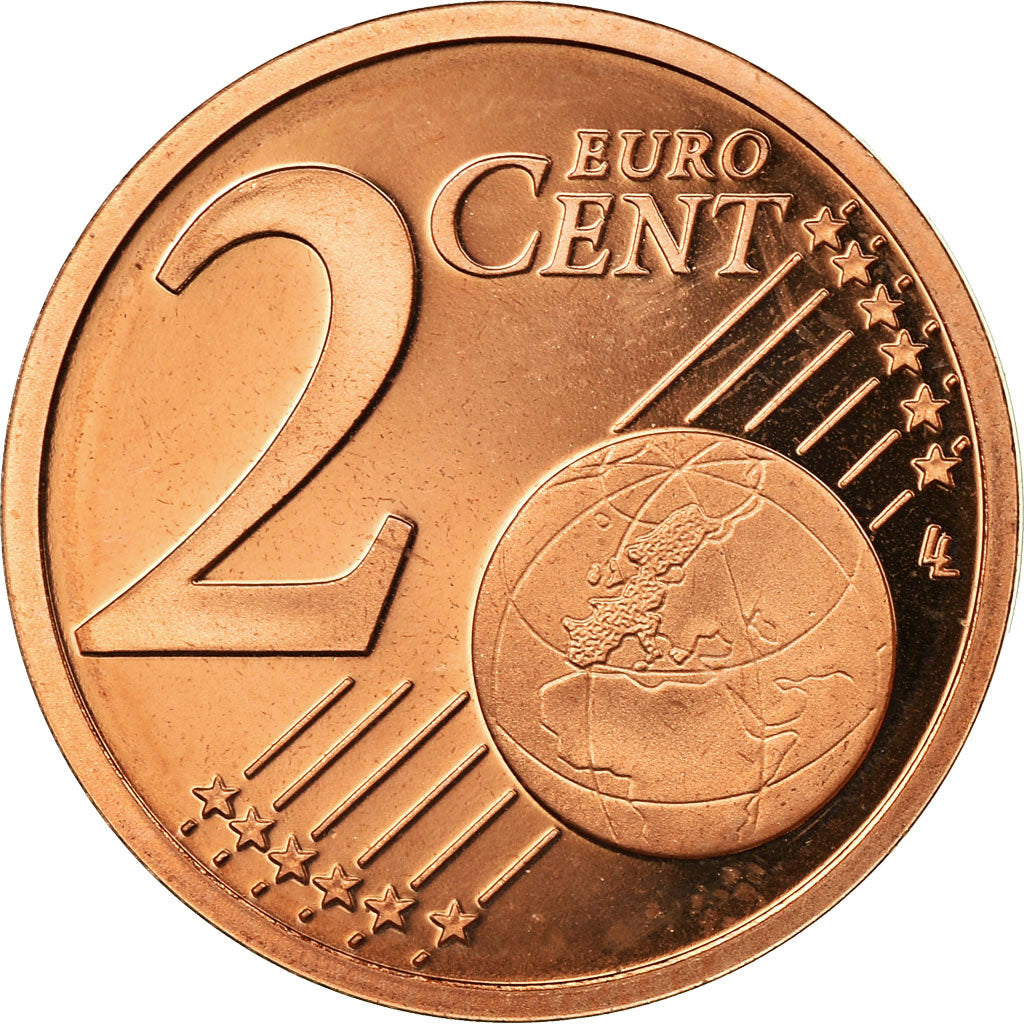 Francia, 2 Euro Cent, 2004, BE, FDC, Cobre chapado en acero, KM:1283