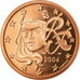 Francia, 5 Euro Cent, 2004, BE, FDC, Cobre chapado en acero, KM:1284