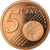 Francia, 5 Euro Cent, 2004, BE, FDC, Cobre chapado en acero, KM:1284