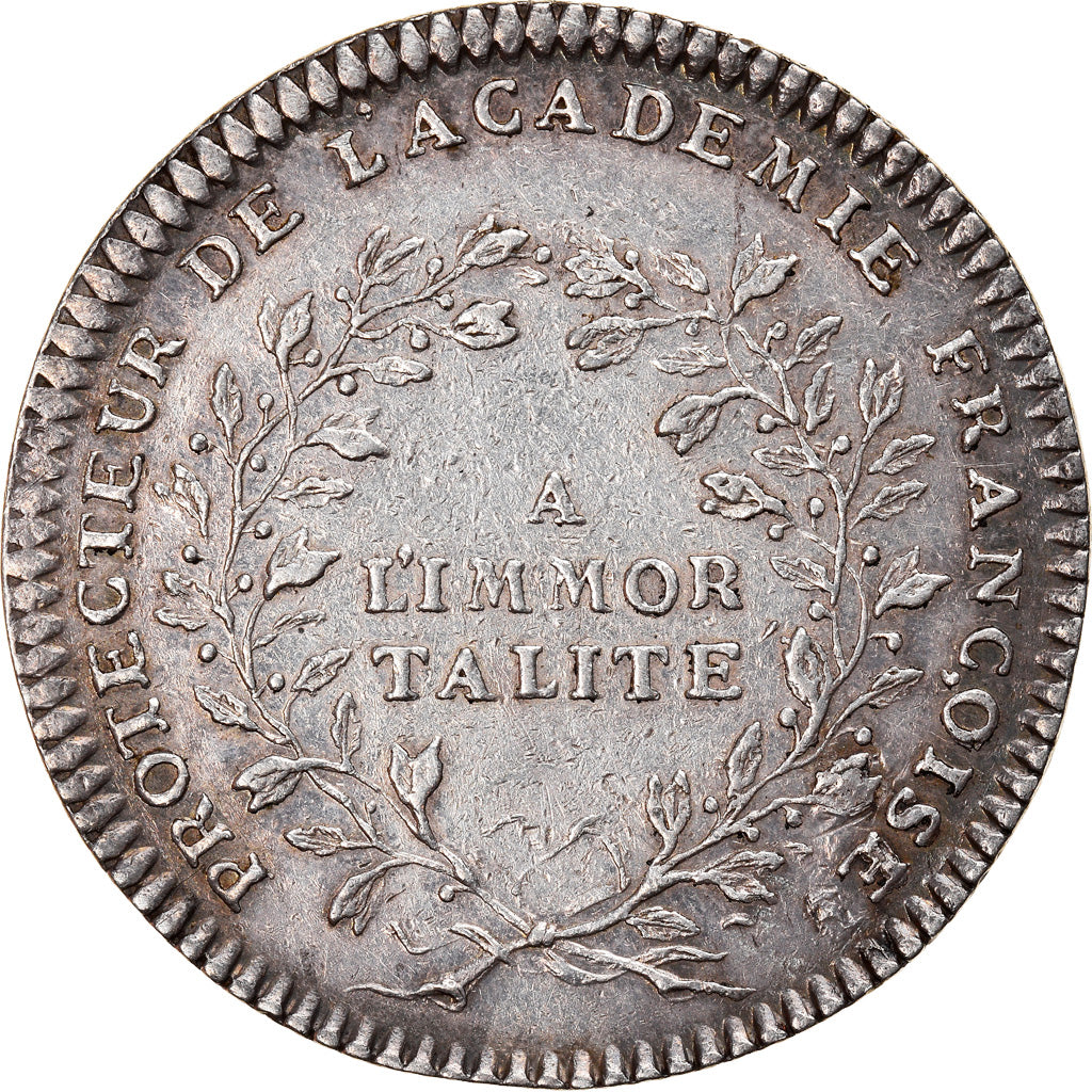 Francja, Token, Louis XV, Académie Française, Historia, ND (1732), AU(50-53)