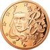 France, 2 Euro Cent, 2005, BE, FDC, Copper Plated Steel, KM:1283