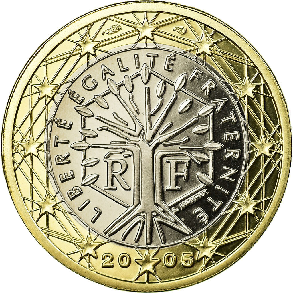 Francia, Euro, 2005, BE, FDC, Bimetálico, KM:1288