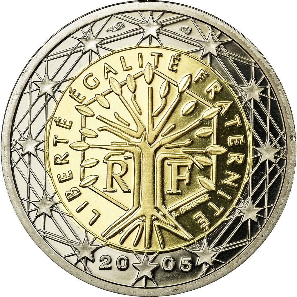 France, 2 Euro, 2005, BE, MS(65-70), Bi-Metallic, KM:1289