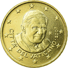 VATICAN CITY, 50 Euro Cent, 2007, BU, MS(63), Brass, KM:380