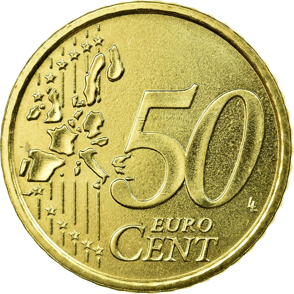 VATICAN CITY, 50 Euro Cent, 2007, BU, MS(63), Brass, KM:380