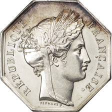 France, Notary, Token, MS(63), Silver, Lerouge #255, 14.04