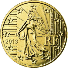 France, 50 Euro Cent, 2013, MS(65-70), Brass, KM:1412