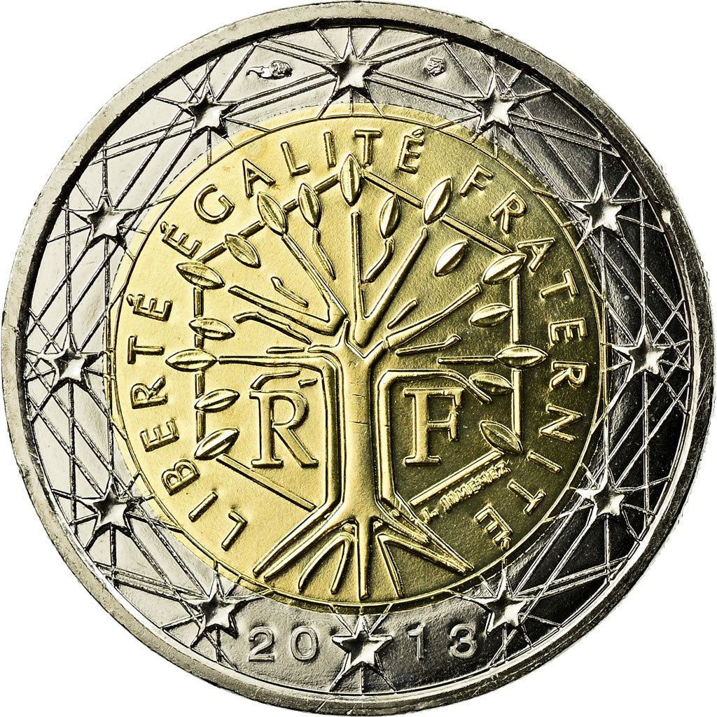 France, 2 Euro, 2013, MS(65-70), Bi-Metallic