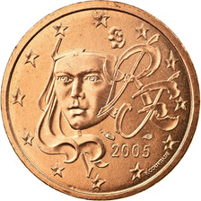 France, 5 Euro Cent, 2005, MS(65-70), Copper Plated Steel, KM:1284