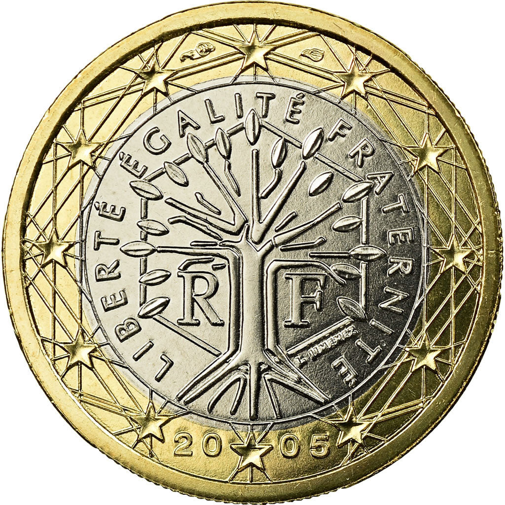 France, Euro, 2005, MS(65-70), Bi-Metallic, KM:1288