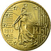 France, 50 Euro Cent, 2012, MS(65-70), Brass, KM:1412