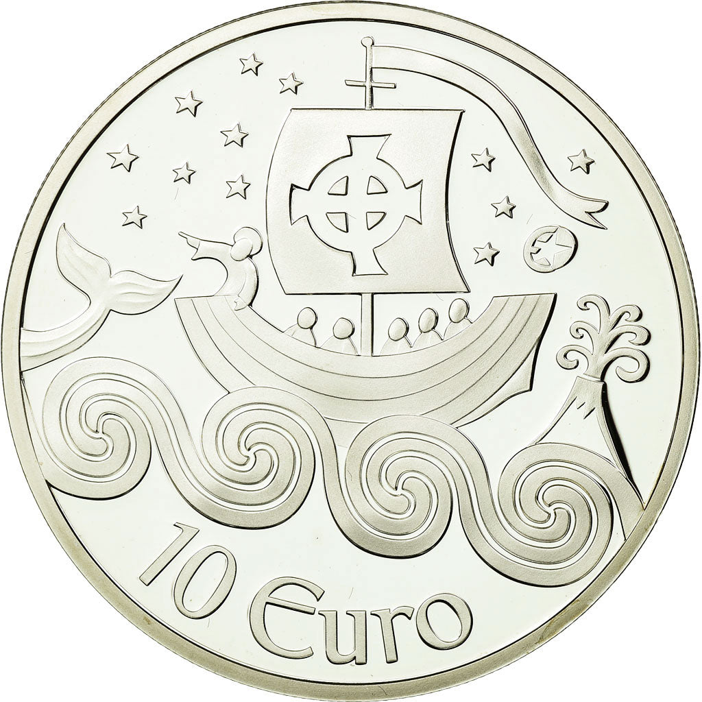 IRELAND REPUBLIC, 10 Euro, Saint Brendan, le navigateur, 2011, Proof, MS(65-70)