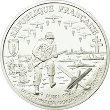 Coin, France, Débarquement, Franc, 1993, Paris, ESSAI, MS(65-70), Silver
