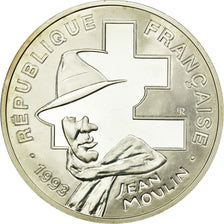 Coin, France, Jean Moulin, 100 Francs, 1993, BE, MS(63), Silver, KM:1023