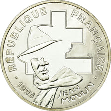 Monnaie, France, Jean Moulin, 100 Francs, 1993, BE, SPL, Argent, Gadoury:C39