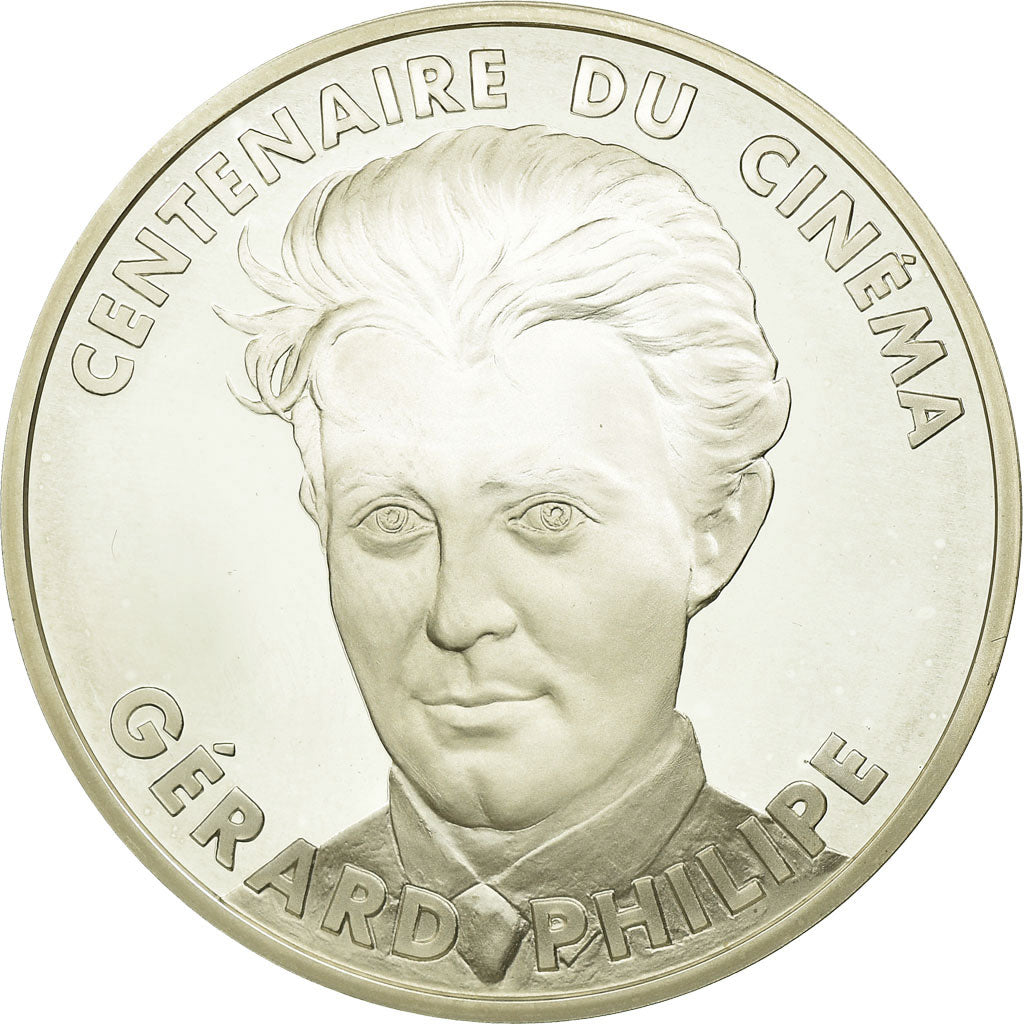 Coin, France, Gérard Philippe, 100 Francs, 1995, Paris, BE, MS(63), Silver