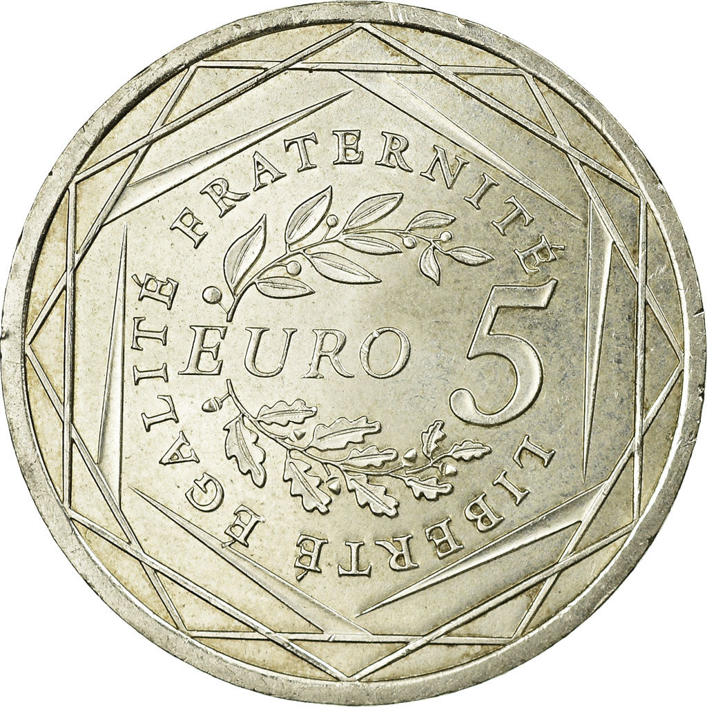 France, Semeuse, 5 Euro, 2008, BE, EF(40-45), Silver, KM:1534