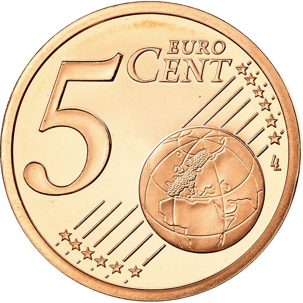 Monaco, 5 Euro Cent, 2005, BE, MS(65-70), Copper Plated Steel, KM:169