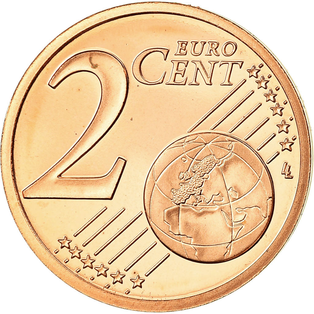 Monaco, 2 Euro Cent, 2005, Paris, BE, MS(65-70), Miedź platerowana stalą