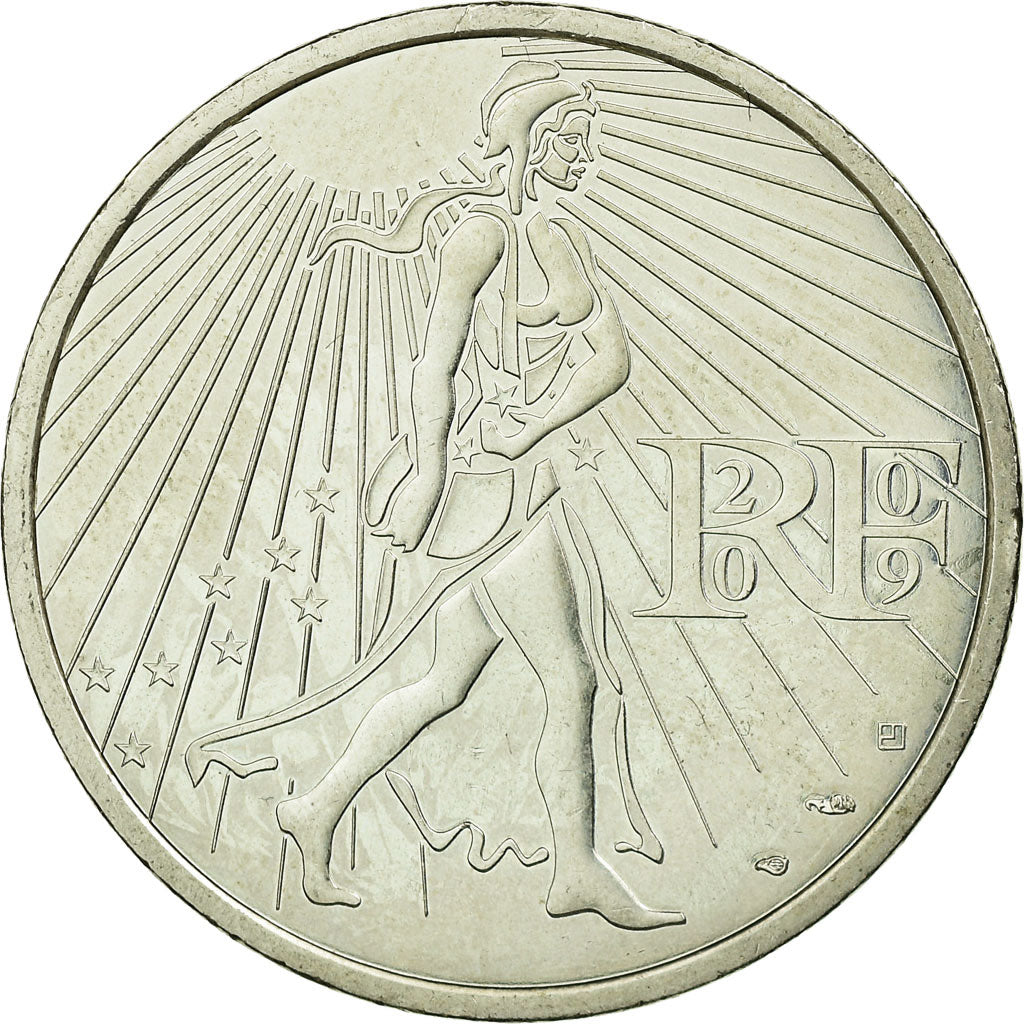 France, 25 Euro, 2009, EF(40-45), Silver, Gadoury:EU338, KM:1581