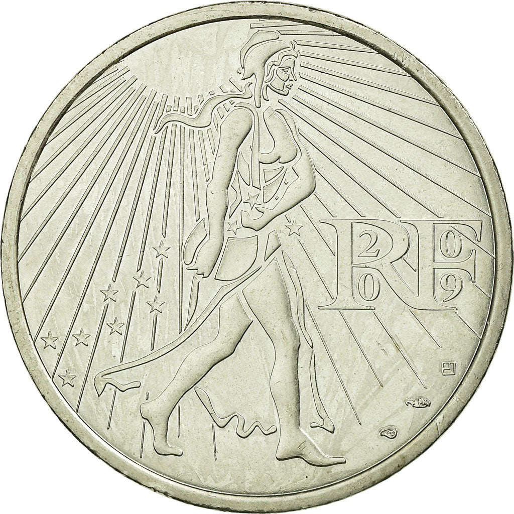 France, 25 Euro, 2009, EF(40-45), Silver, Gadoury:EU338, KM:1581