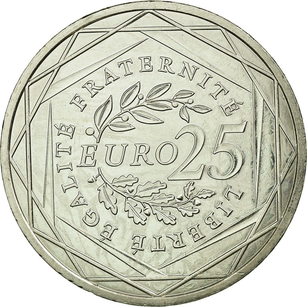 France, 25 Euro, 2009, EF(40-45), Silver, Gadoury:EU338, KM:1581
