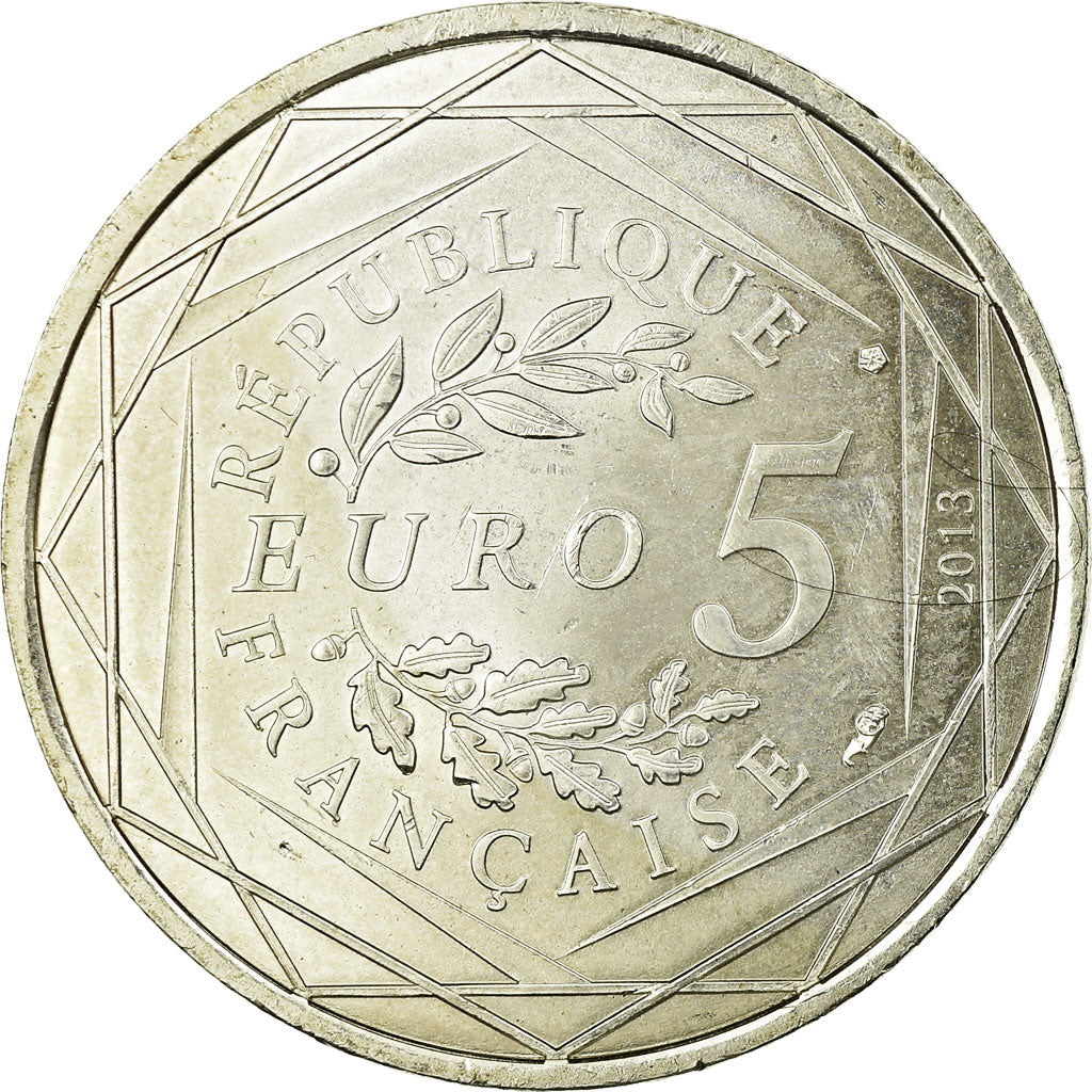 Francia, 5 Euro, 2013, SPL-, Argento, Gadoury:EU646