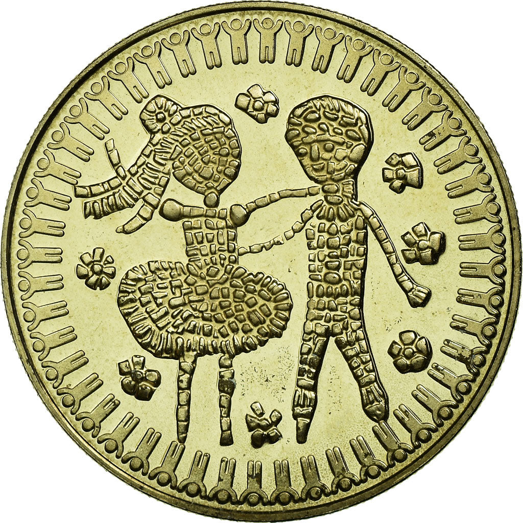 Coin, Bulgaria, 5 Leva, 1985, Proof, MS(63), Copper-nickel, KM:151