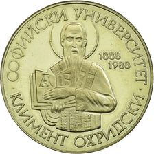 Coin, Bulgaria, 2 Leva, 1988, Proof, MS(63), Copper-nickel, KM:165