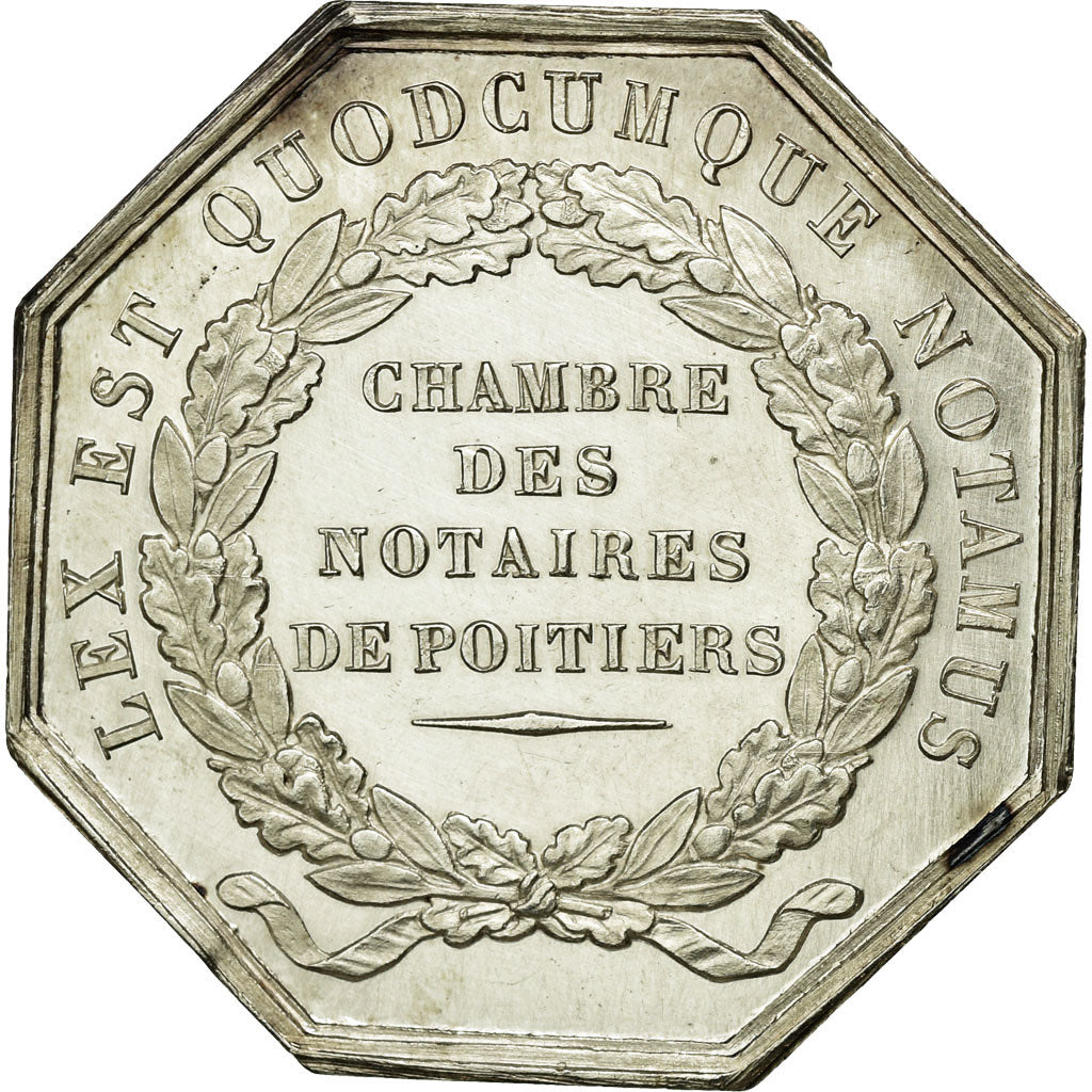 France, Token, Notary, AU(55-58), Silver, Lerouge:331