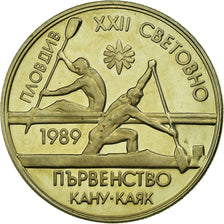 Coin, Bulgaria, 2 Leva, 1989, Proof, AU(55-58), Copper-nickel, KM:178