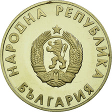 Coin, Bulgaria, Lev, 1988, Proof, AU(55-58), Copper-nickel, KM:176