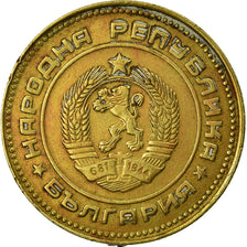 Coin, Bulgaria, 5 Stotinki, 1990, EF(40-45), Brass, KM:86