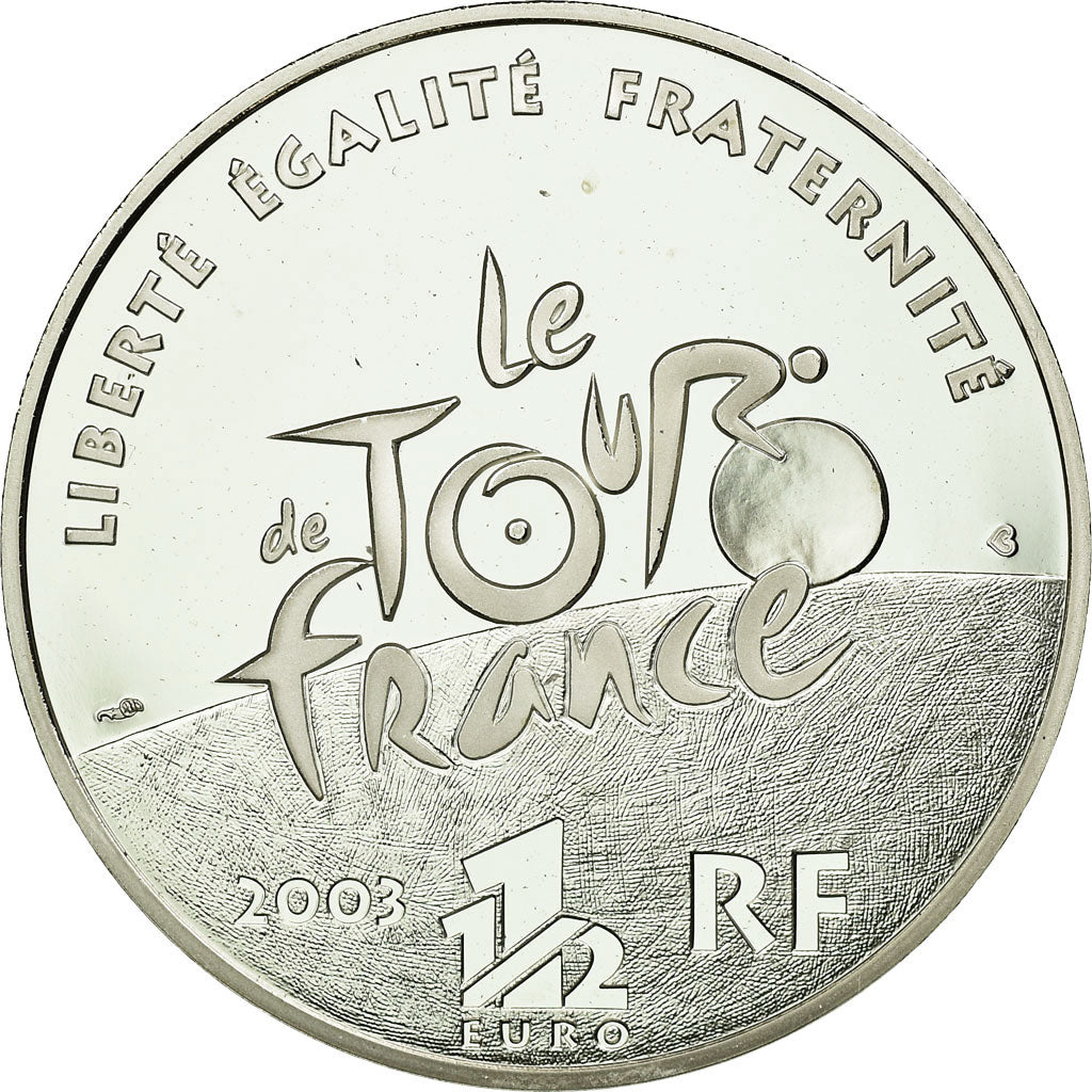 Francia, 1-1/2 Euro, Tour de France, 2003, BE, FDC, Plata, Gadoury:EU71, KM:1323