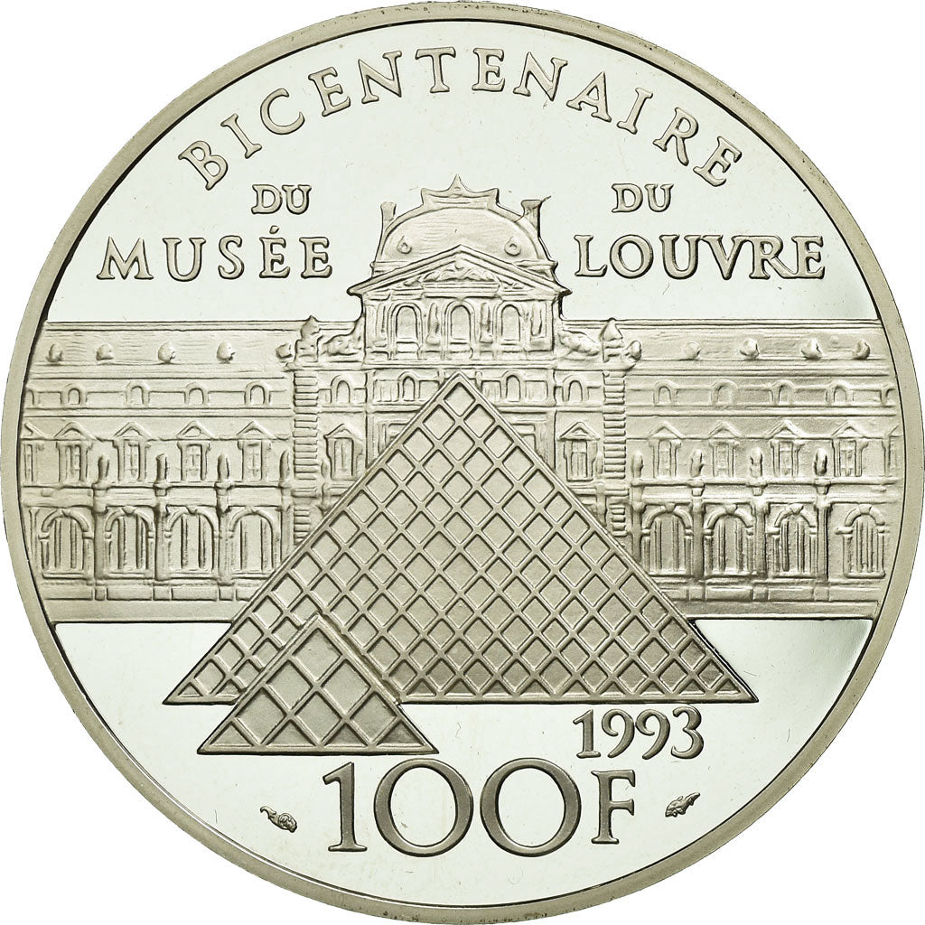 Münze, Frankreich, Vénus de Milo, 100 Francs, 1993, BE, VZ, Silber, KM:1020