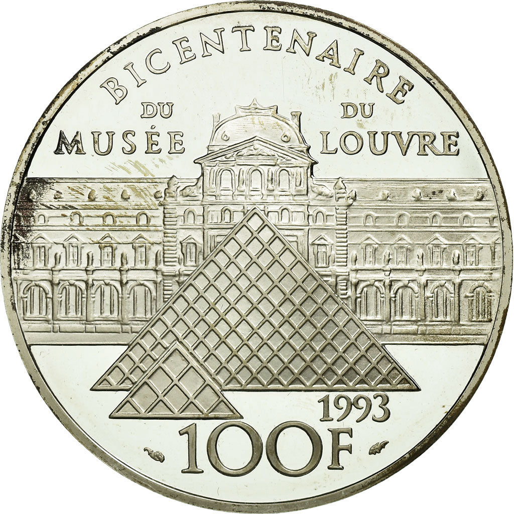 Monnaie, France, Victoire Samothrace, 100 Francs, 1993, BE, SUP, Argent