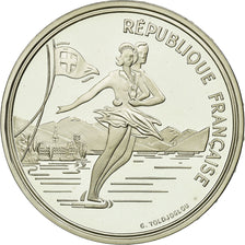 Moneda, Francia, Patinage, 100 Francs, 1989, BE, EBC, Plata, KM:972, Gadoury:C1