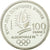 Moneda, Francia, Bobsledding, 100 Francs, 1990, BE, FDC, Plata, KM:981