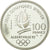 Moneda, Francia, Free-style skier, 100 Francs, 1990, BE, FDC, Plata, KM:983