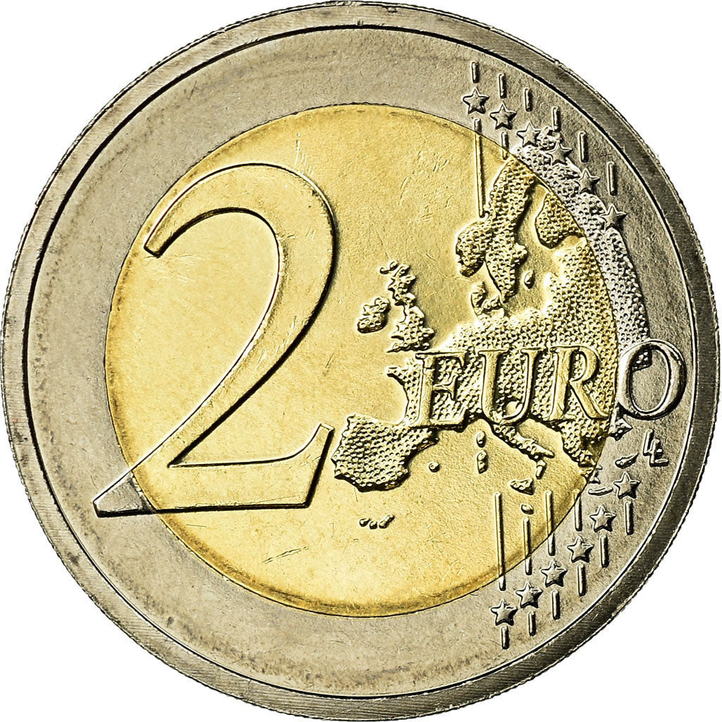 Private proofs / unofficial, 2 Euro, Mere Teresa, Colorised, EF(40-45)