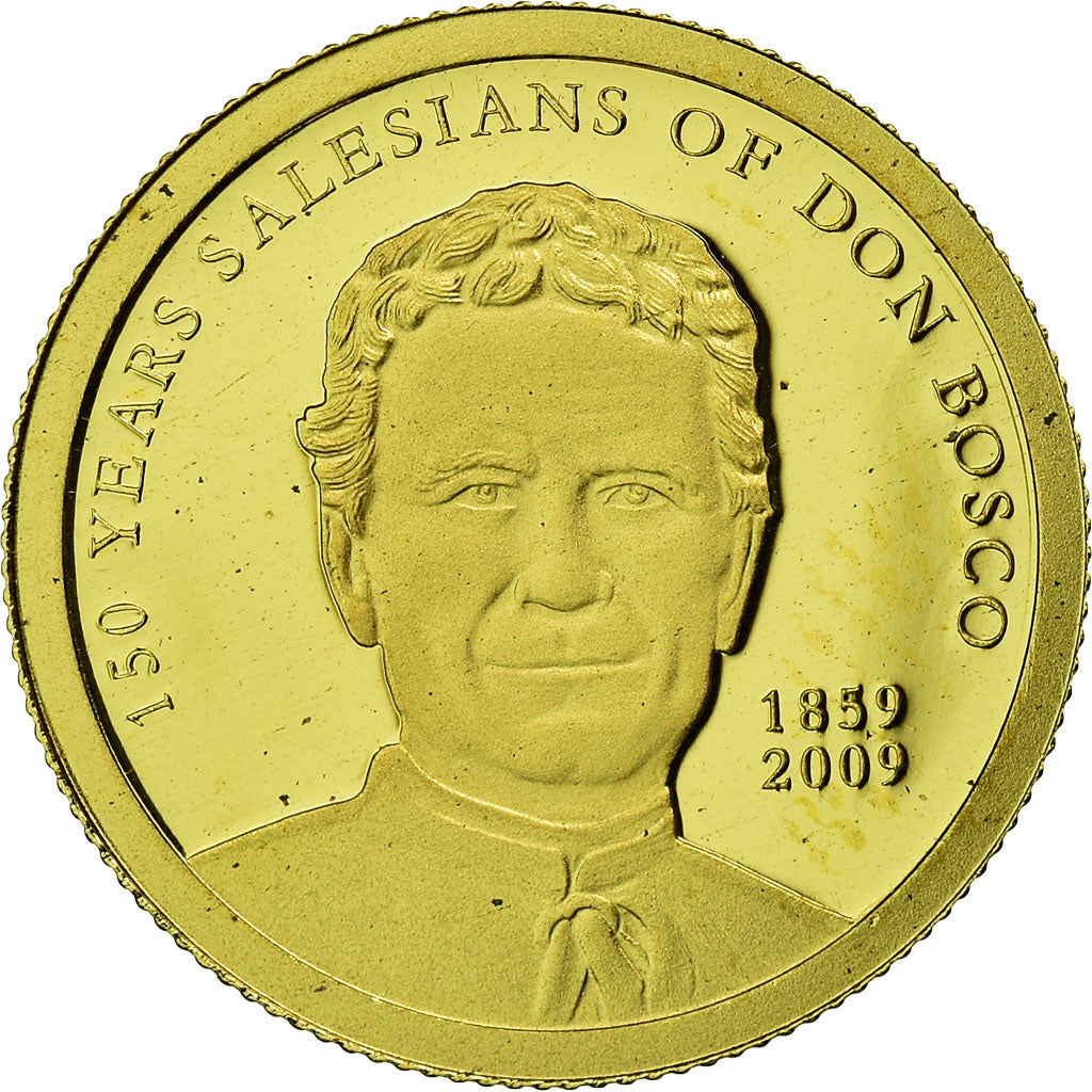 Coin, Palau, Don Bosco, Dollar, 2009, CIT, Proof, MS(65-70), Gold, KM:239