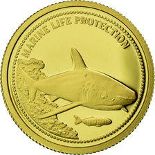 Coin, Palau, Requin gris, Dollar, 2008, Proof, MS(65-70), Gold, KM:163