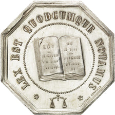 France, Notary, Token, MS(63), Silver, Lerouge #381, 12.33