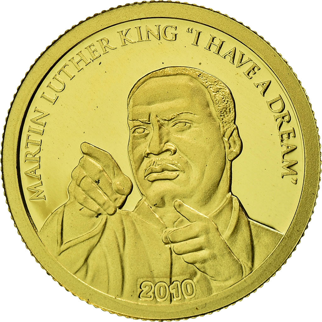 Münze, Cookinseln, Elizabeth II, Martin Luther King, 10 Dollars, 2010, CIT