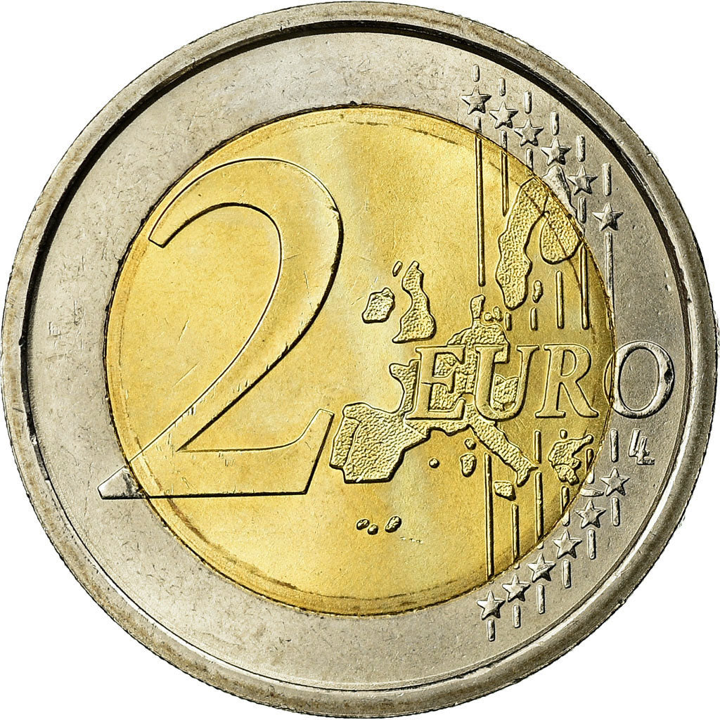 Italy, 2 Euro, European Constitution, 2005, AU(55-58), Bi-Metallic, KM:245