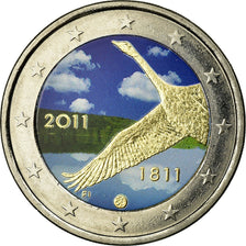 Finland, 2 Euro, Bank of Finland, 200th Anniversary, 2011, Colorised, PR