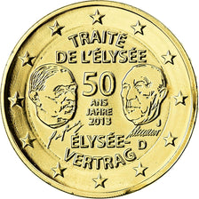 Bundesrepublik Deutschland, 2 Euro, Traité de l'Elysée, 2013, gold-plated