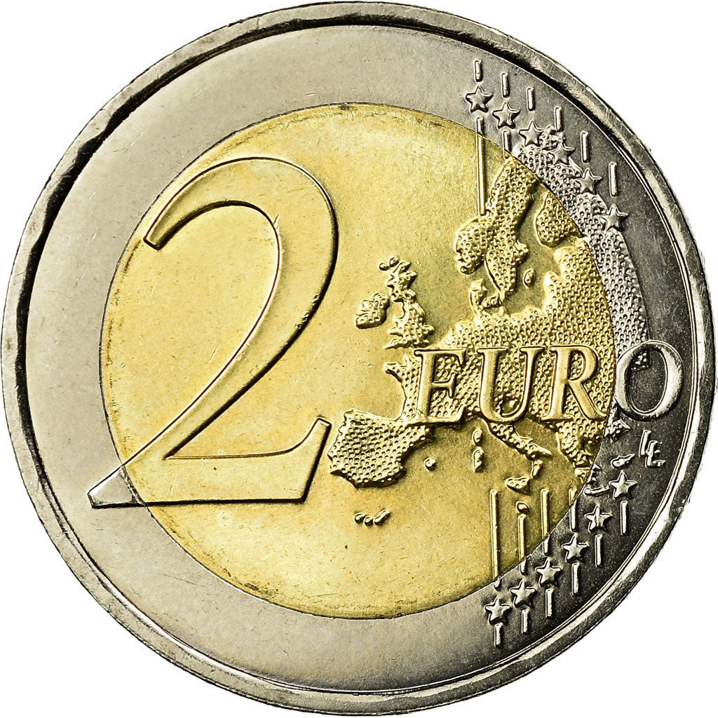 França, 2 Euro, Traité de l'Elysée, 2013, AU(55-58), Bimetálico, KM:2094