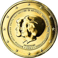 Netherlands, 2 Euro, Double Portrait, 2013, AU(55-58), Bi-Metallic, KM:272
